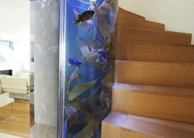 400 gallon staircase bowfront aquarium